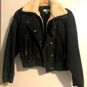 Topshop black denim jacket